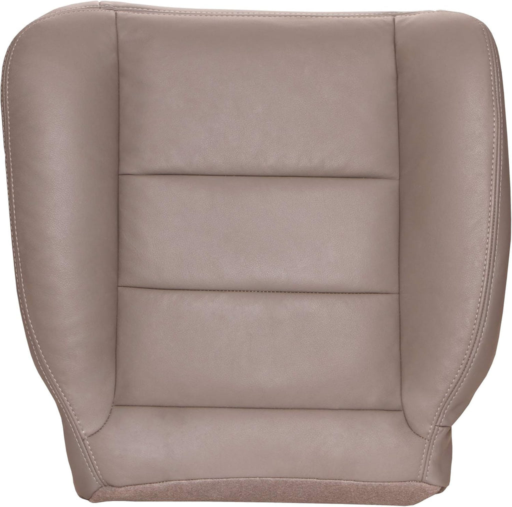 Driver Bottom Replacement Leather Seat Cover - Ebony Black L44808