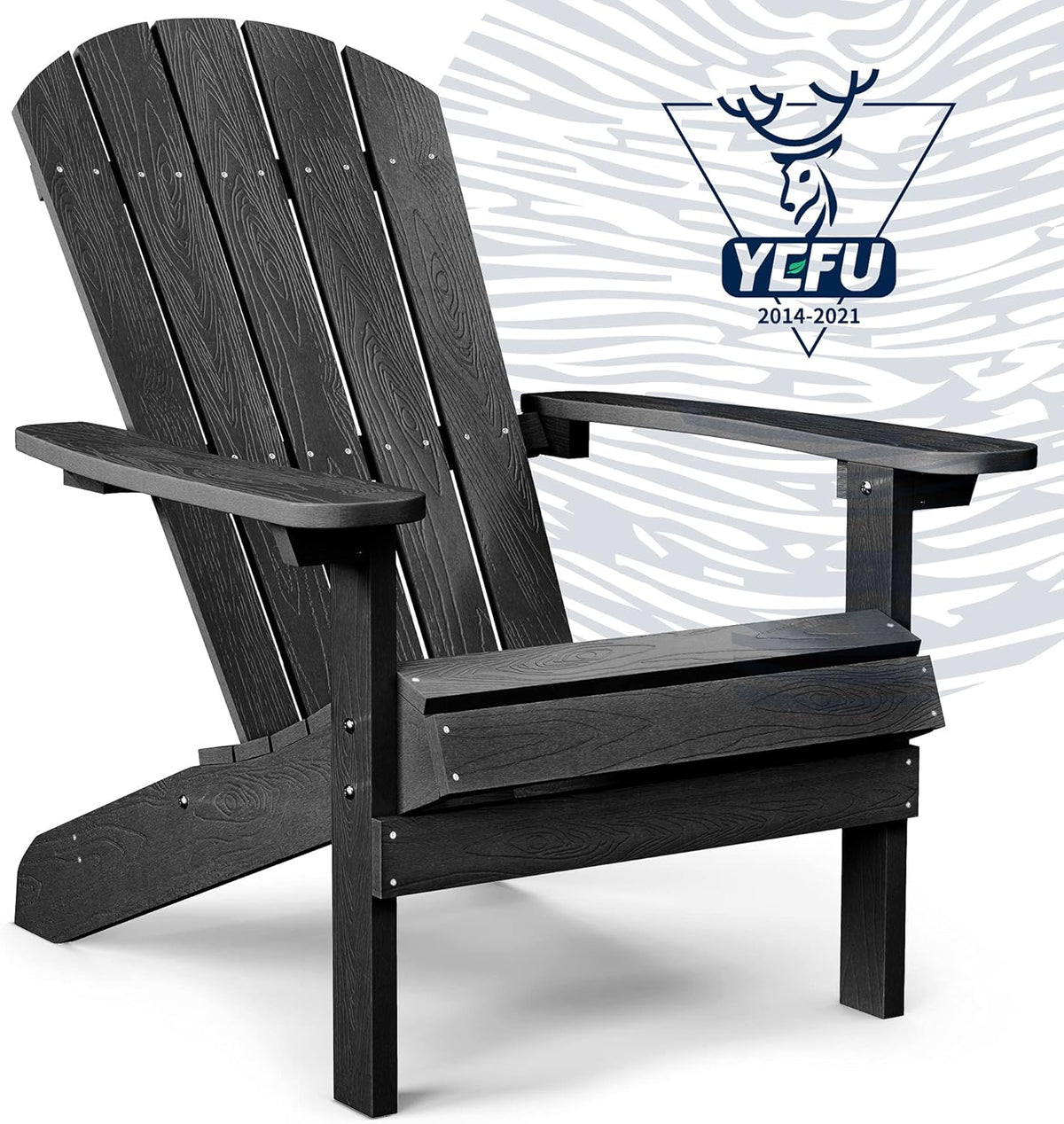 Grey Plastic Adirondack Chair S71598