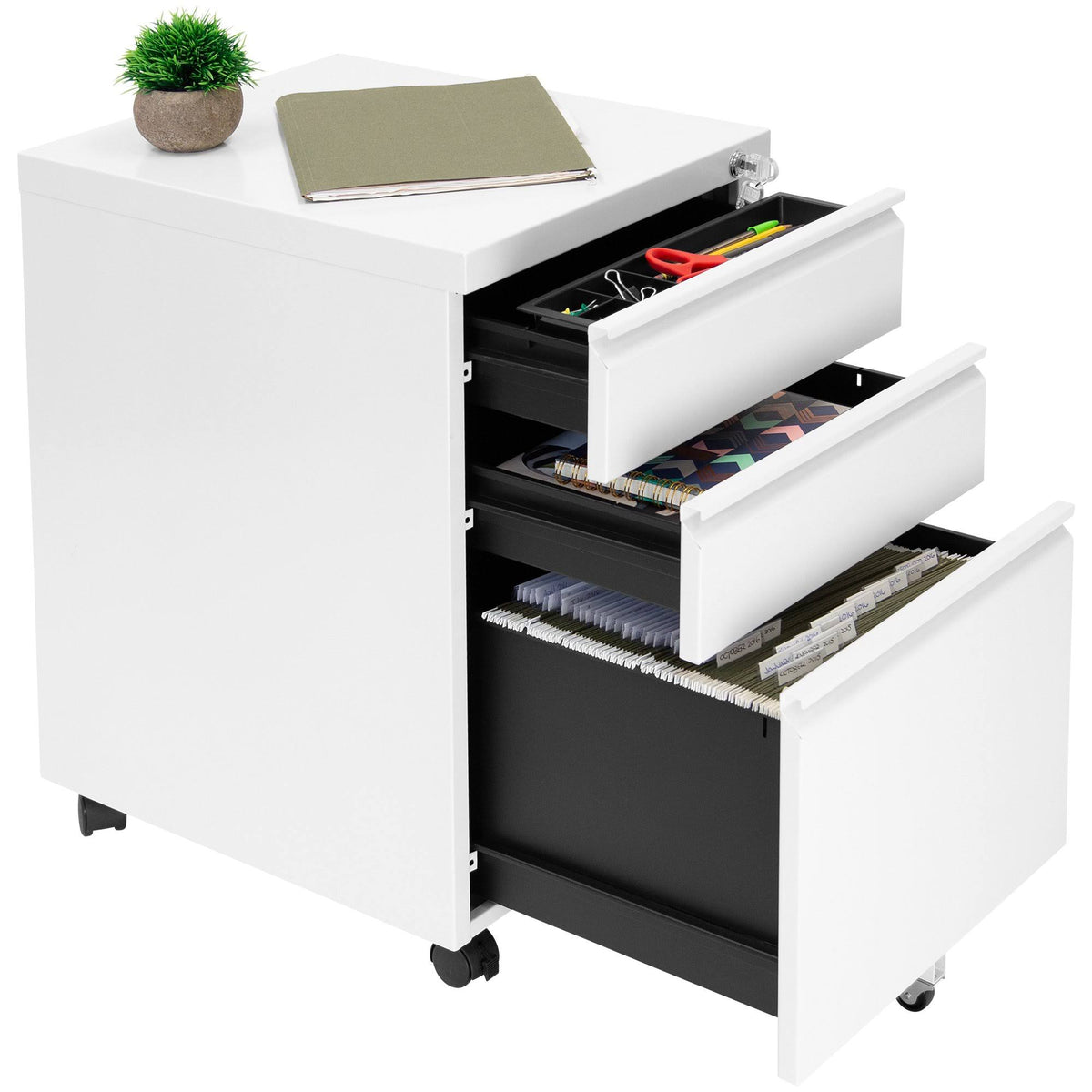 Rolling Three Drawer Cabinet U520473