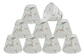 Small Hardback Empire Shape Chandelier Clip Set (9 Pack) in Off White C55712