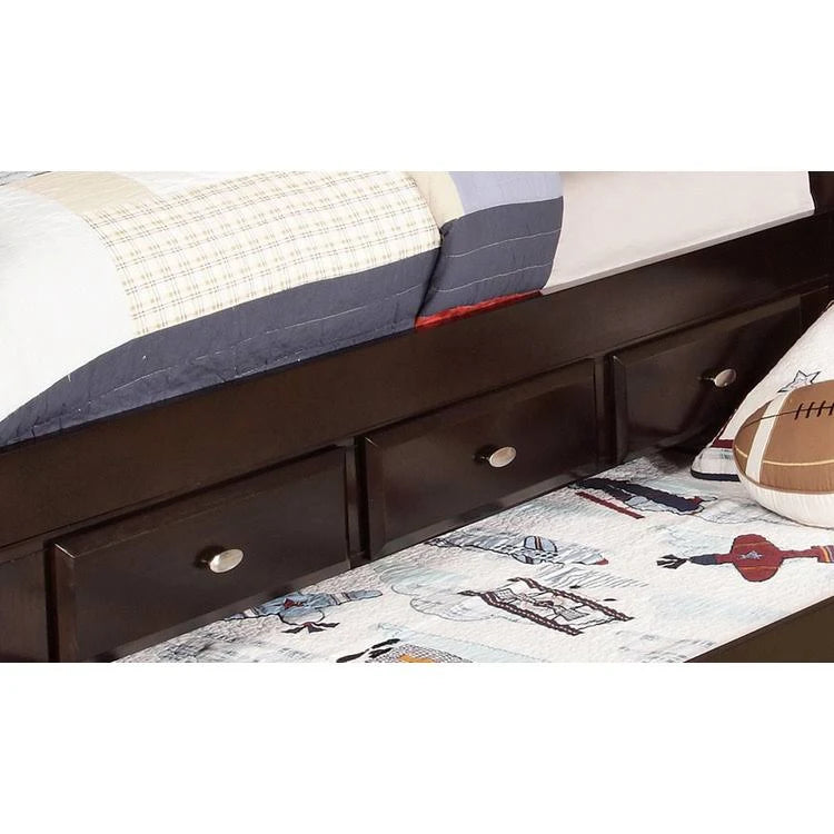 Twin Rake Bed Espresso S533822