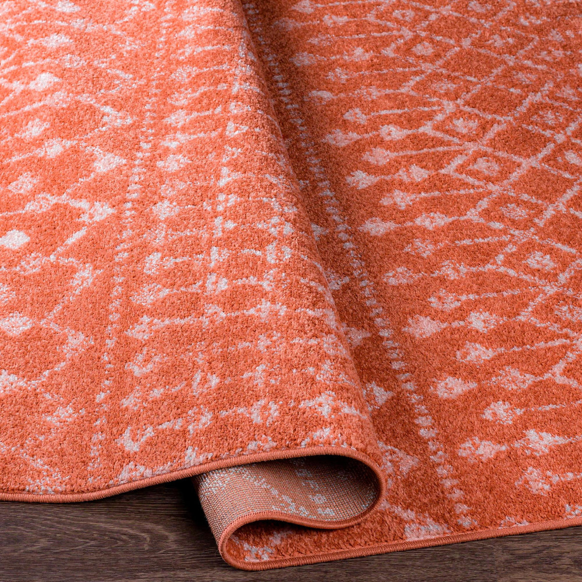5x7 Coral Area Rug R92062