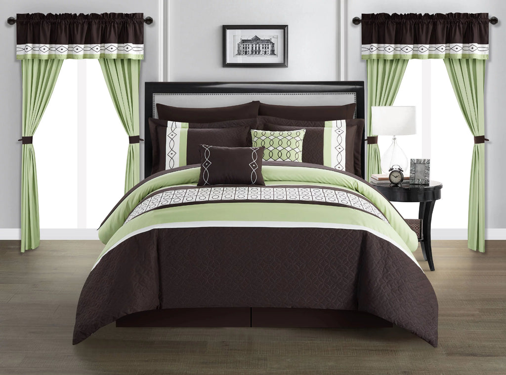 Green Queen 20-Piece Comforter Set H9826
