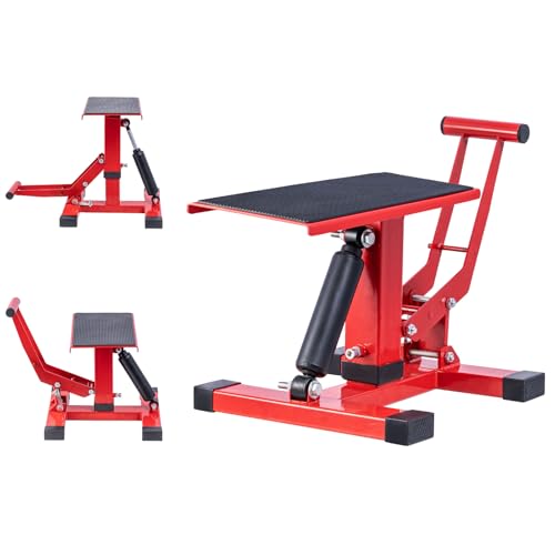 Adjustable Motorcycle Lift Stand with 450Lbs Capacity M615868