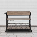 Oak Wood Kitchen Bar Cart M29687