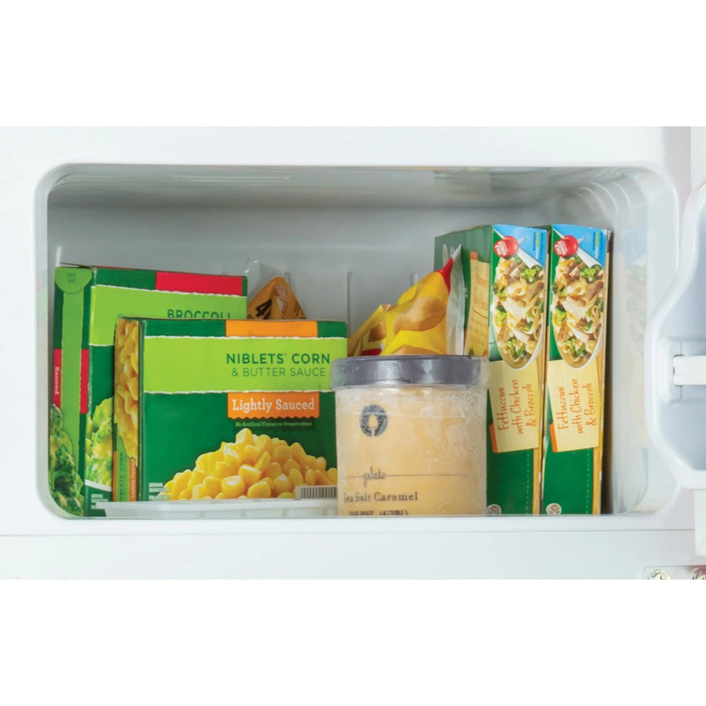 3.2 Cu. Ft. Double Door Refrigerator With Freezer, Black G911