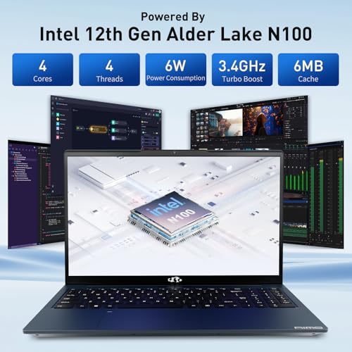 15.6 IPS-FHD Laptop Intel N100 8GB RAM 128GB SSD Q8055