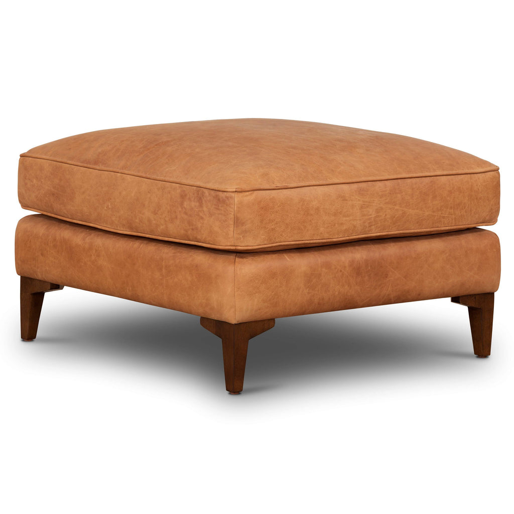 Cognac Tan Ottoman G8306