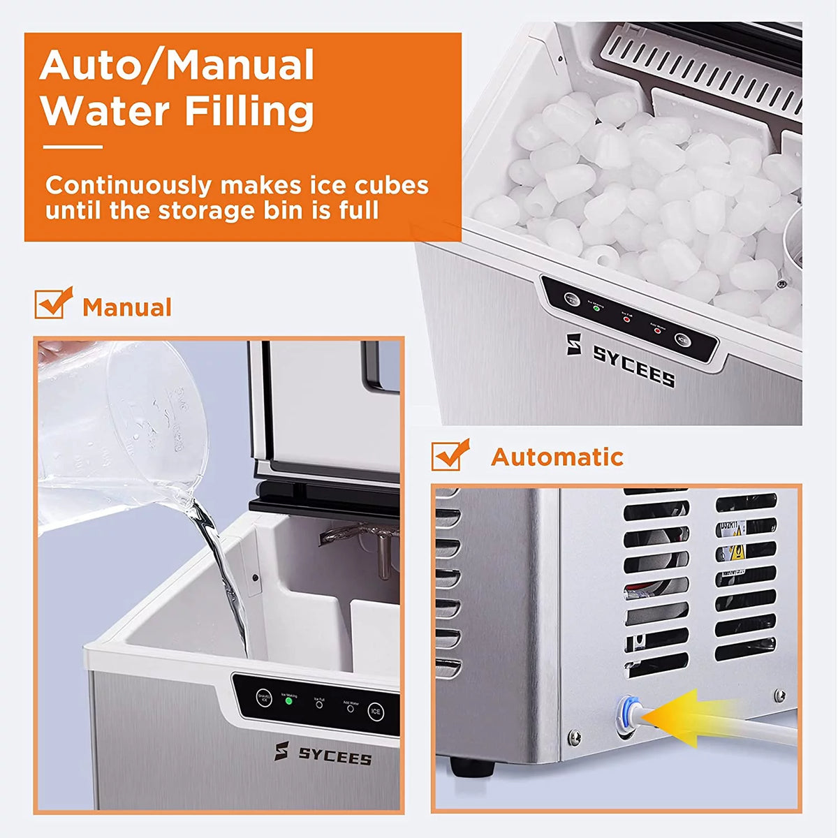 2-in-1 Countertop Ice Maker Machine & Ice Shaver G334062