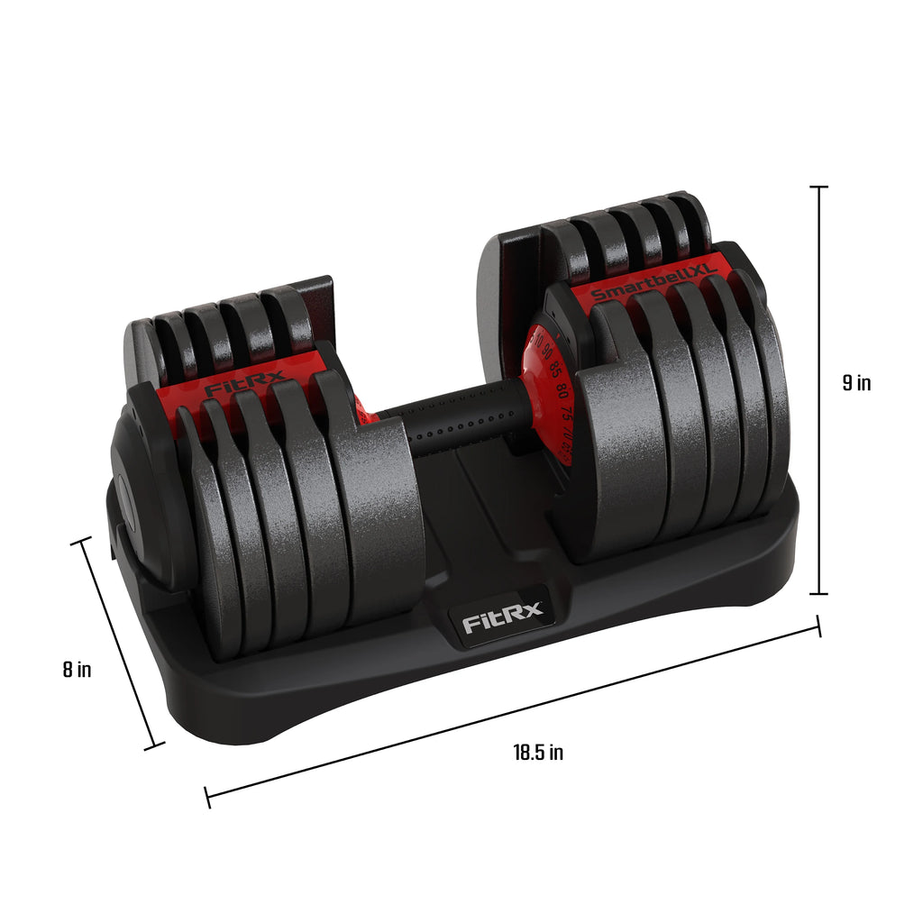 Adjustable Dumbbell 10-90 lbs Black Q427