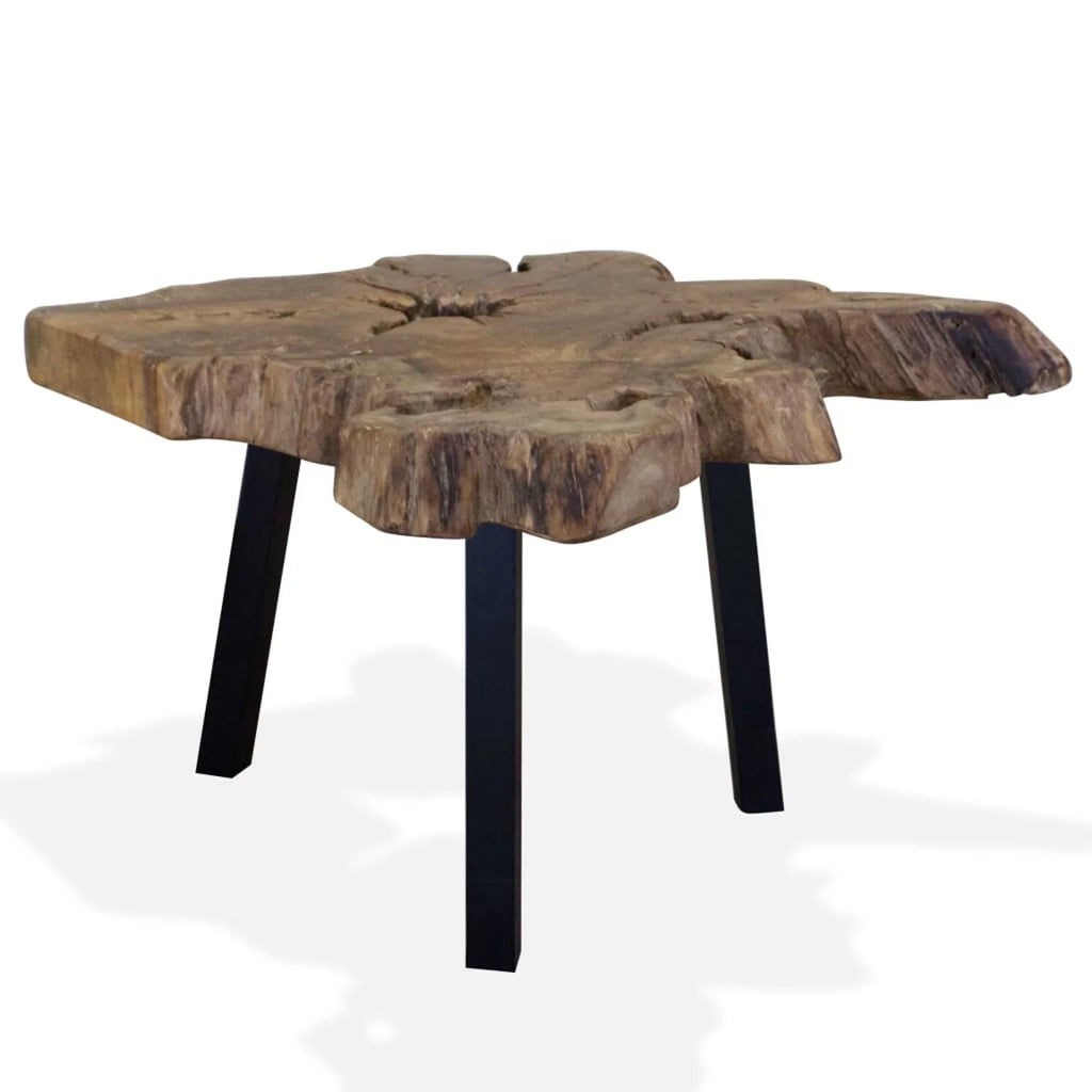 Teak Coffee Table with Steel Legs X77053