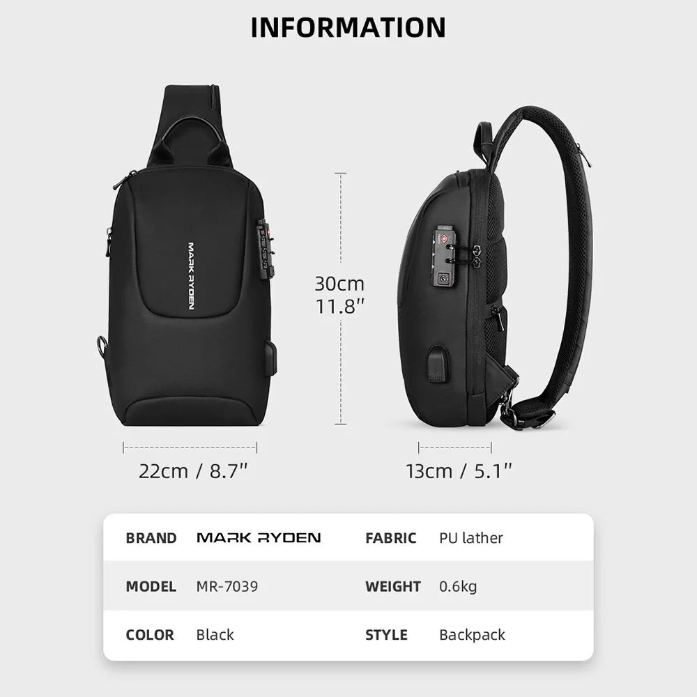 Waterproof Travel Crossbody Bag B672370