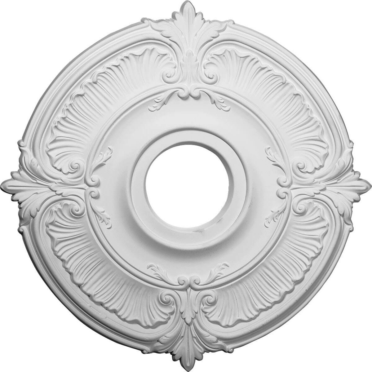18x22OD x 4x22ID x 5/8x22P Hand-Painted Platinum Ceiling Medallion W3170