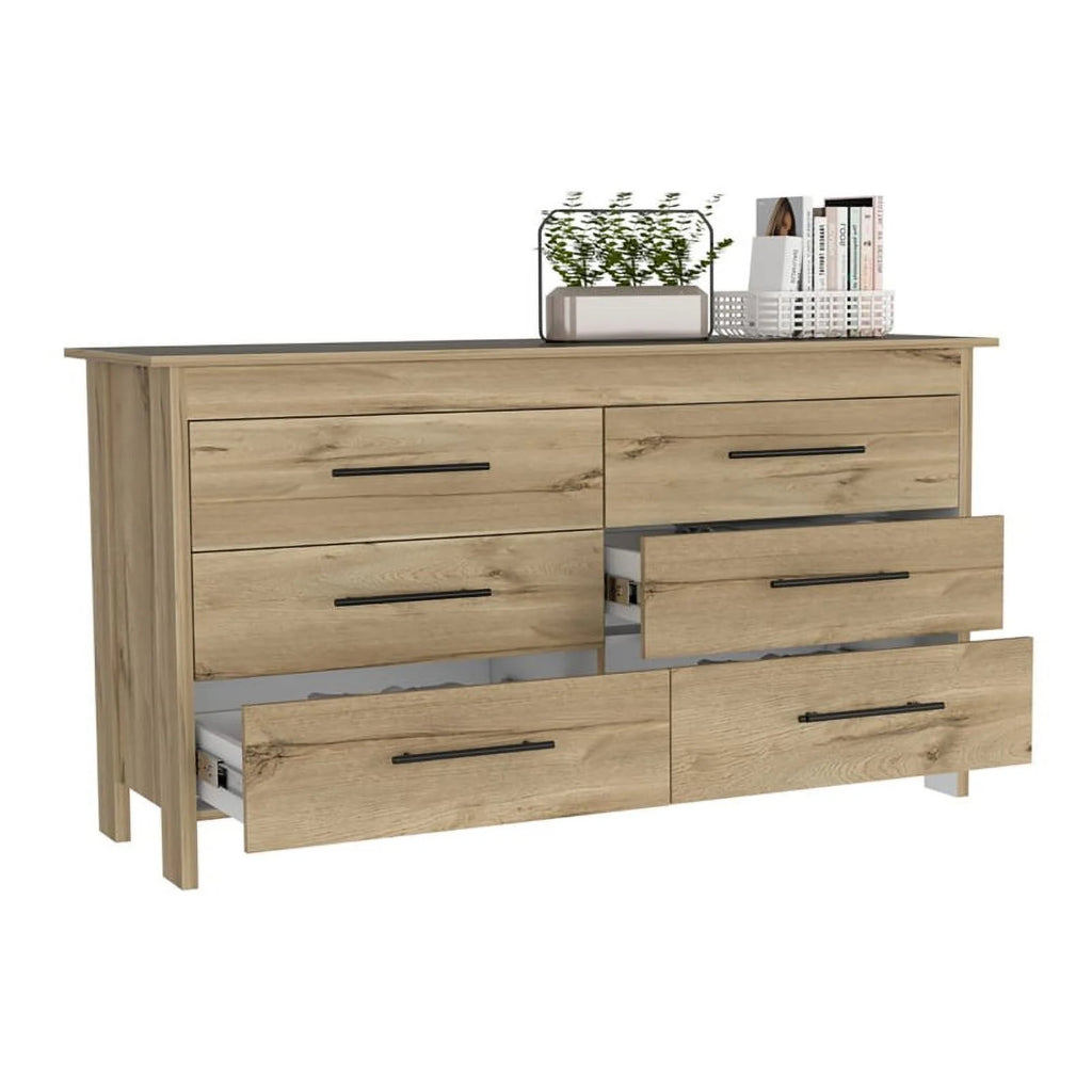 6 Drawer Engineered Wood Double Dresser W620058
