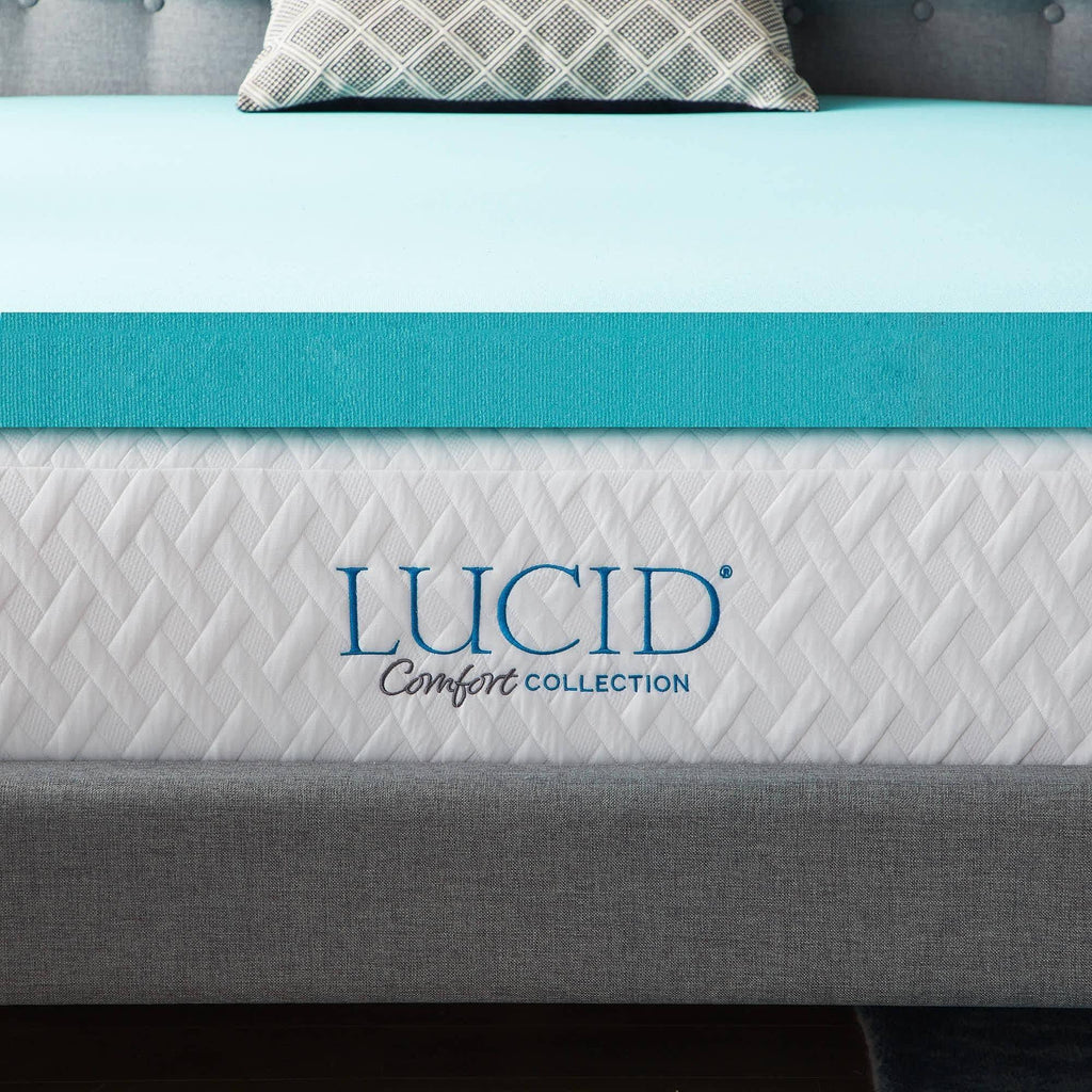 Twin Gel Memory Foam Topper with Cover B785