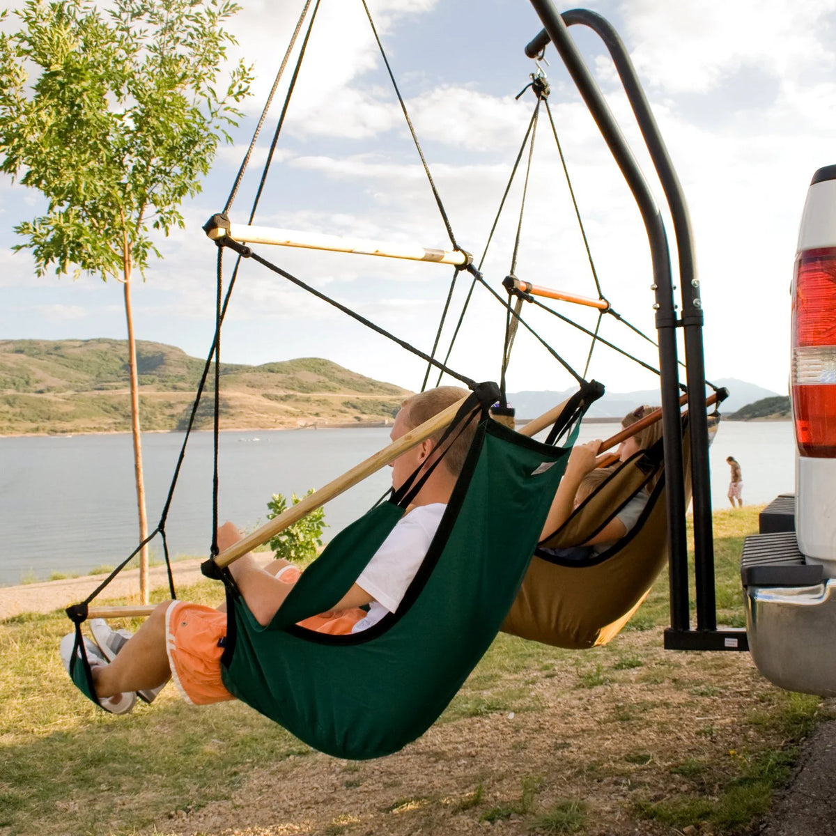 Steel Trailer Hitch Hanging Chair Stand L660