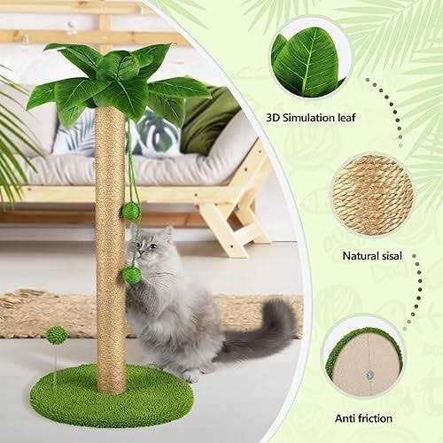 26 Cat Scratching Post with Sisal Rope H53550