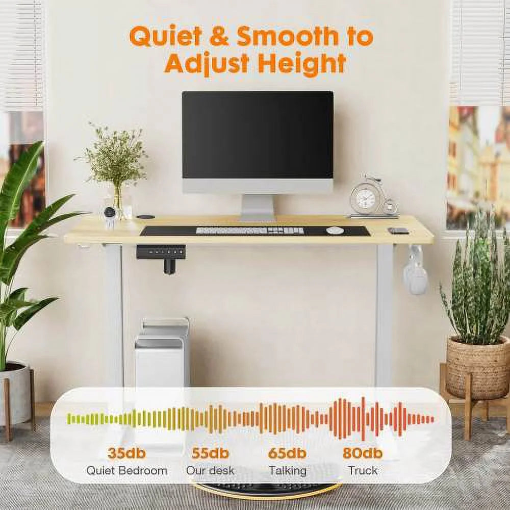 Electric Height Adjustable Standing Desk, 55'' x 24" B79286