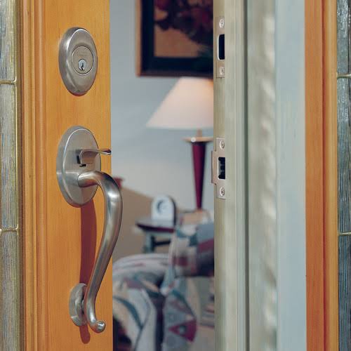 Distressed Oil-Rubbed Bronze Handleset with Classic Knob O18194