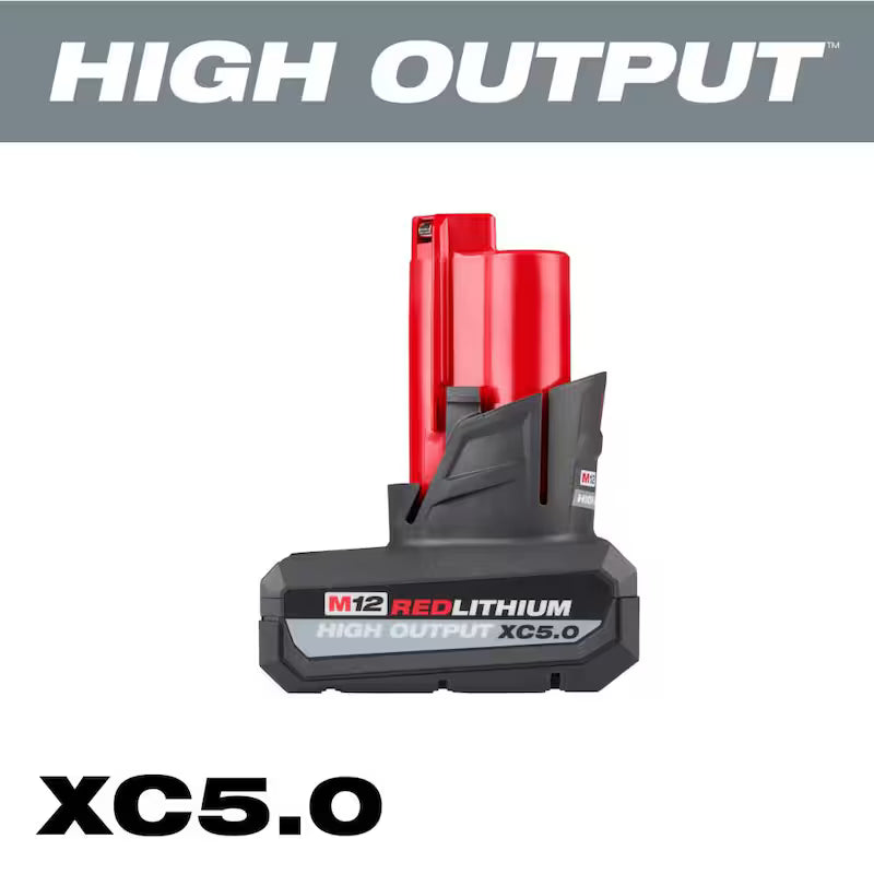 12V Lithium-Ion Brushless Cordless 3/8 in. Impact Wrench Kit & 3/8 in. Ratchet T626657