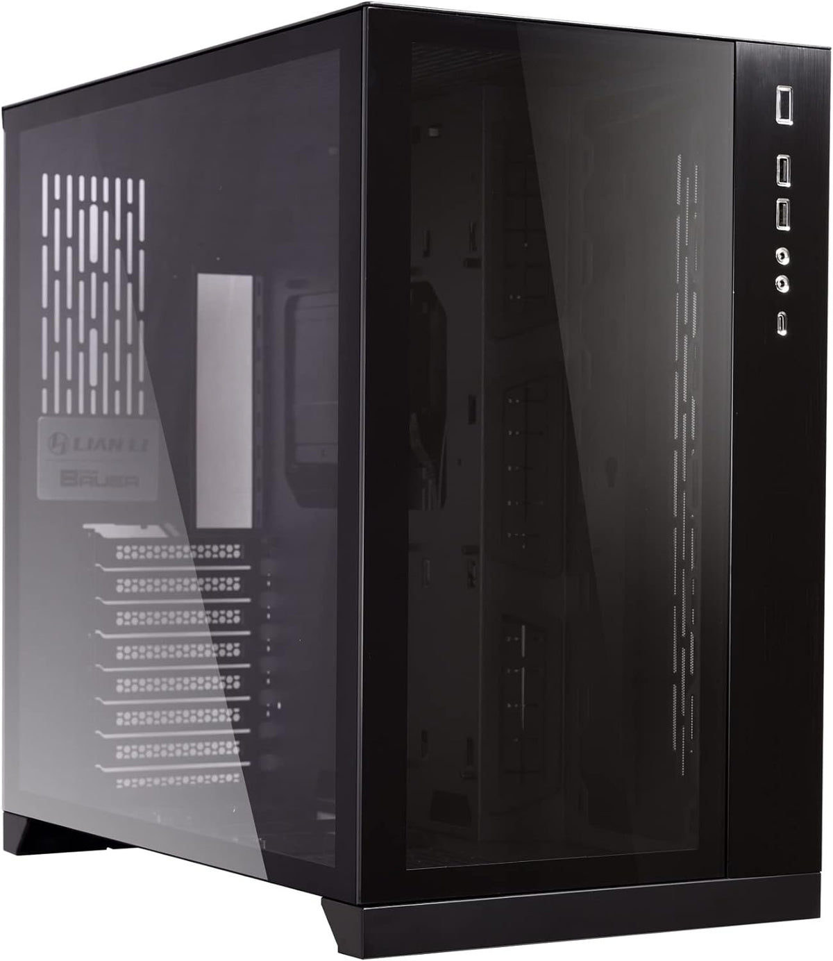 Black ATX Mid Tower Tempered Glass Computer Case M266874