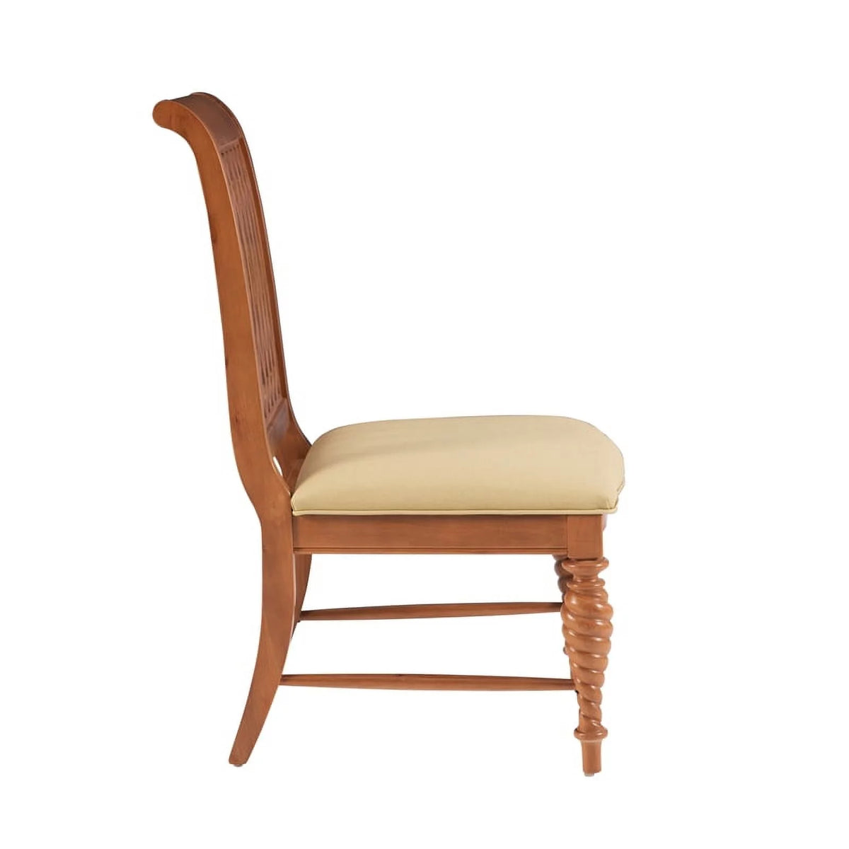 Natural Brown Faux Leather Chairs Set of 2 U273
