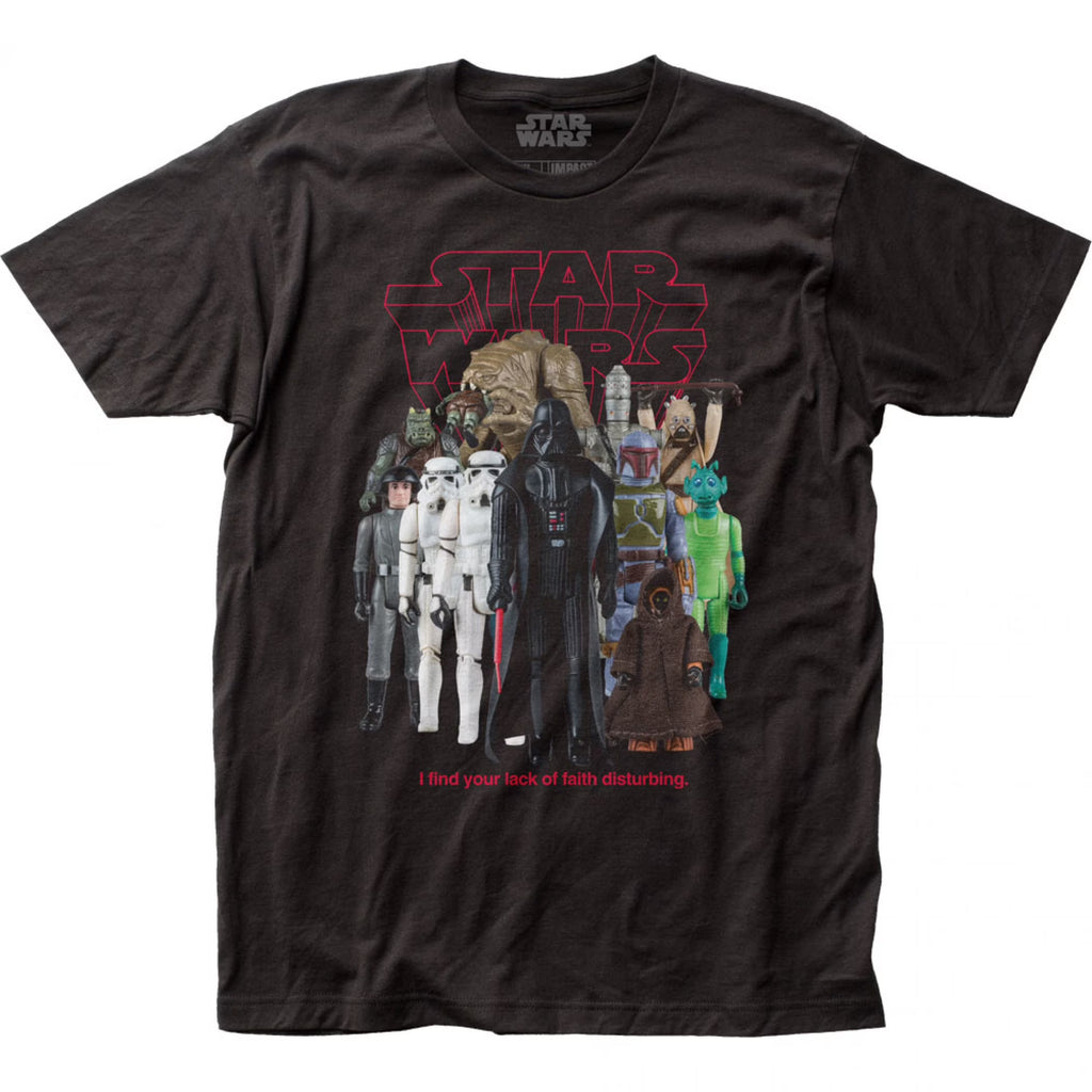 Star Wars Bad Guys Action Figures T-Shirt Small O658