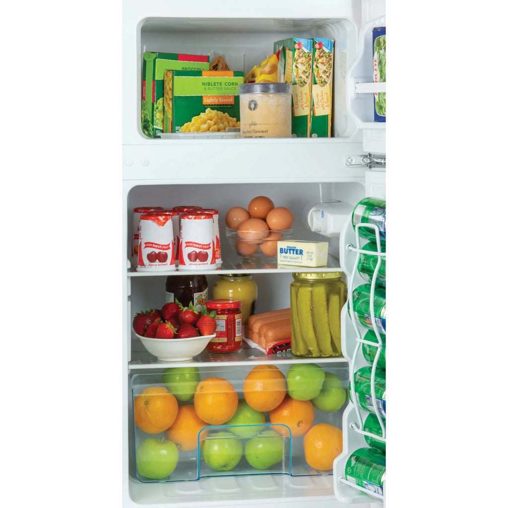 3.2 Cu. Ft. Double Door Refrigerator With Freezer, Black G911