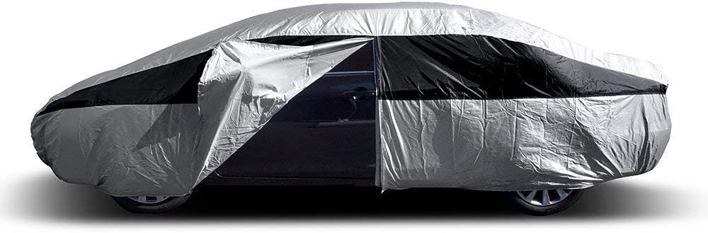 Lightweight Poly 210T Car Cover for Mid-Size SUV 188-206 F62143