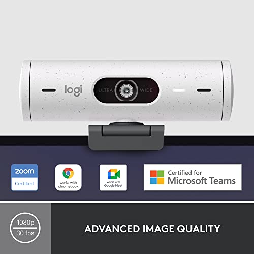 Full HD Webcam with Auto Light Correction, Privacy Cover, USB-C Cable - Rose U4751