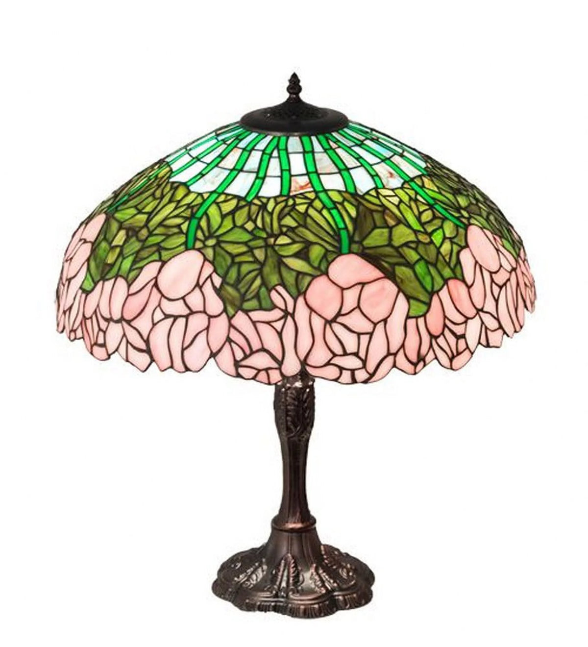 26" High Tiffany Cabbage Rose Table Lamp A663