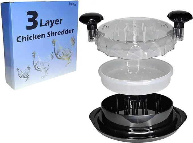 Chicken Shredder with Transparent Top and Removable Tray A888003