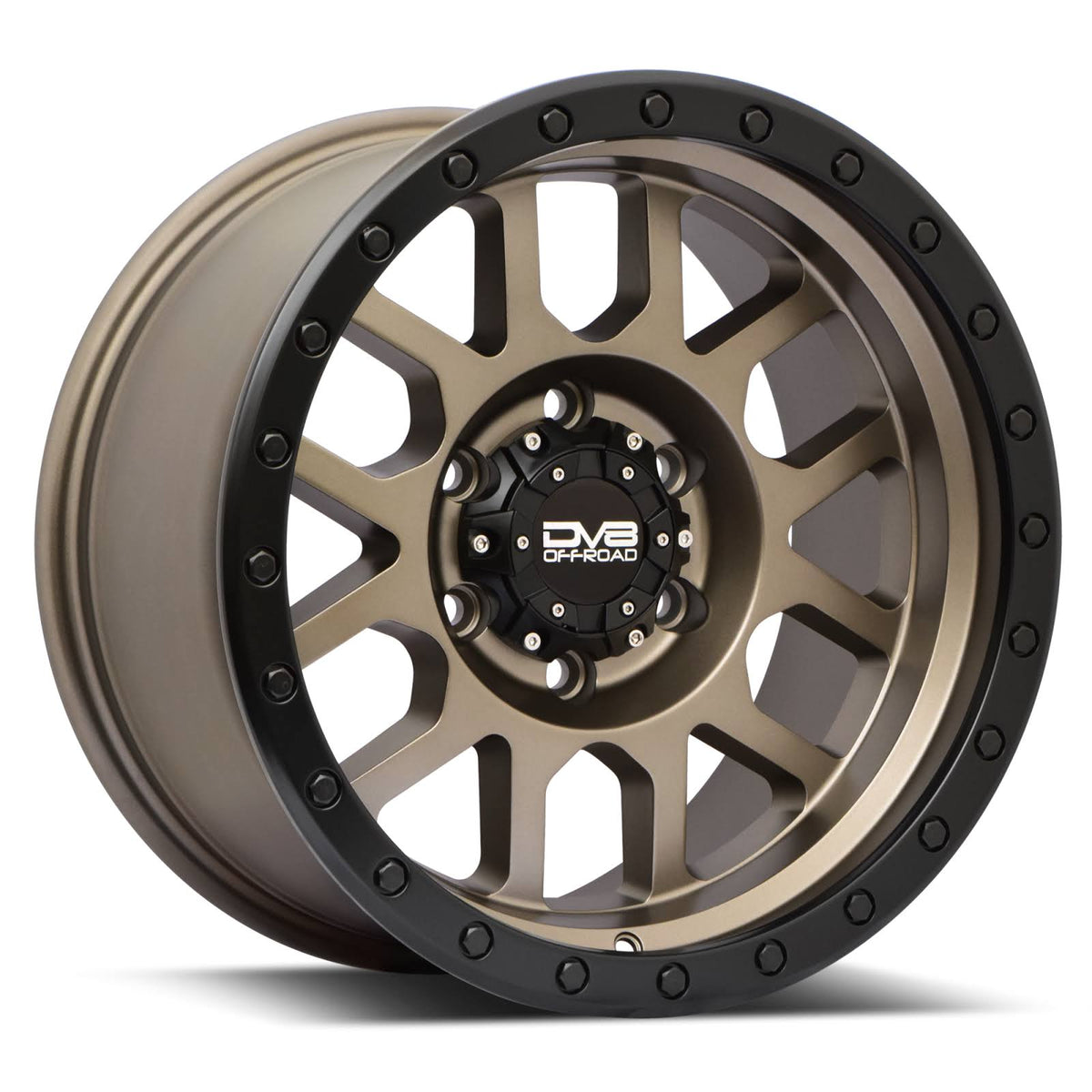 20x9 5x127 -12mm Matte Bronze Beadlock Wheel W5926
