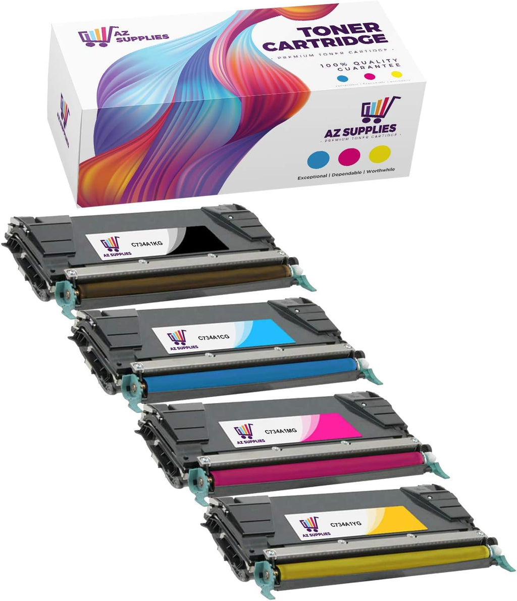 4 Packs Toner Cartridge Set X704