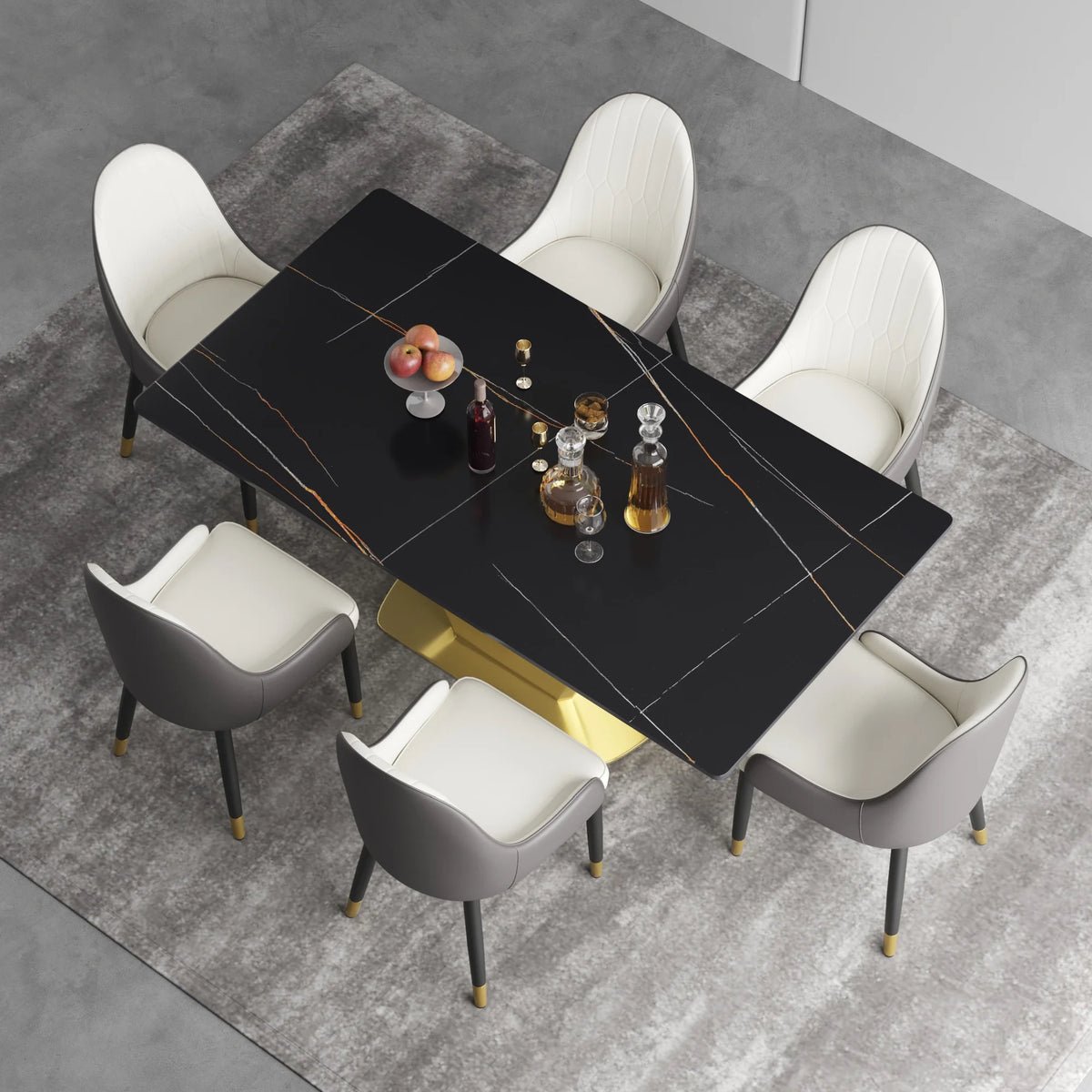 71" Sintered Stone Dining Table for 6 Person H161397