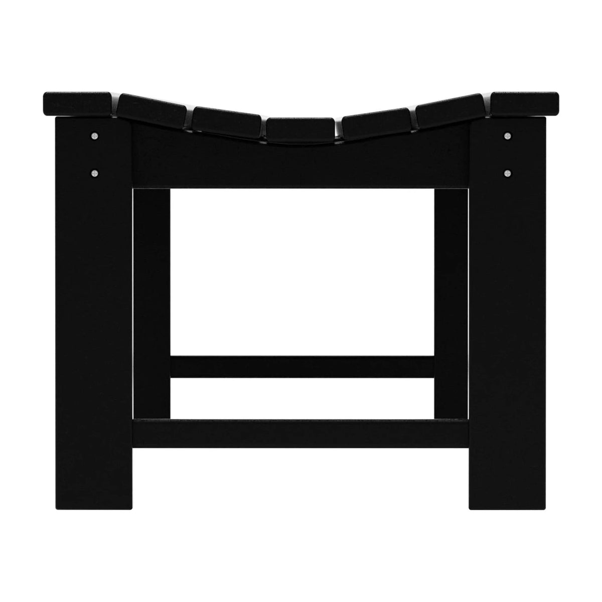 Black Backless Outdoor Patio Bench Z814
