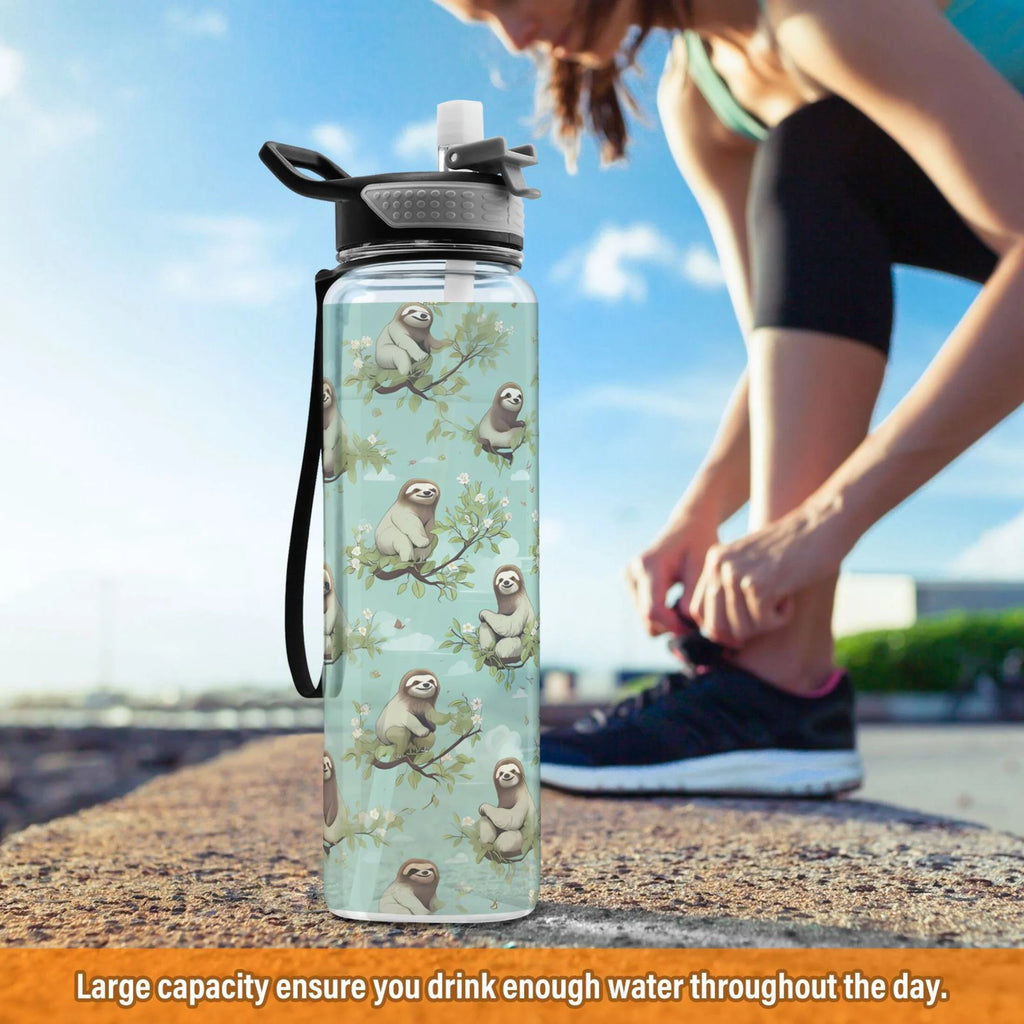 32oz Tritan Leakproof Clear Sports Water Bottle M601