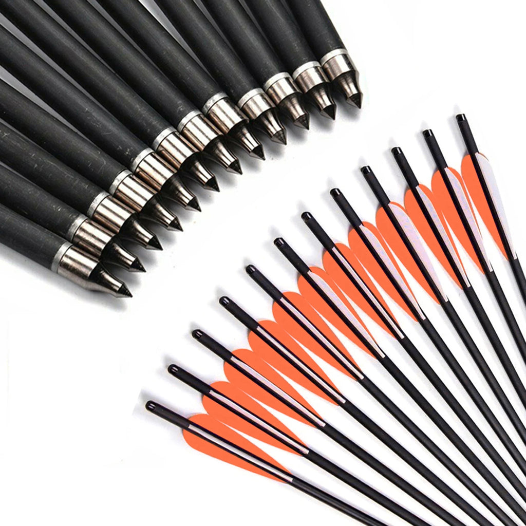 20'' Carbon Crossbow Arrows, Pack of 12 S3075