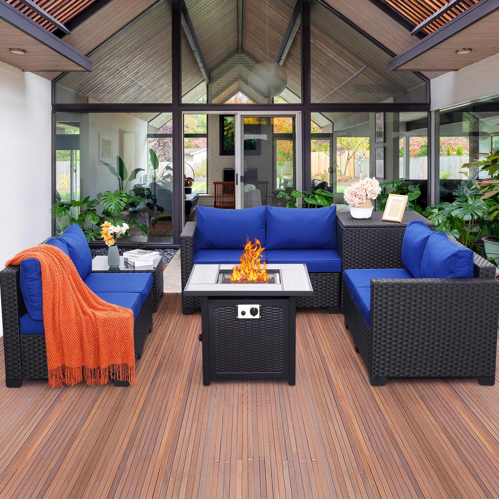 5 Pcs Outdoor Conversation Set with Fire Pit C73616