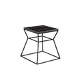 Black Metal Black Marble Side Table T194346