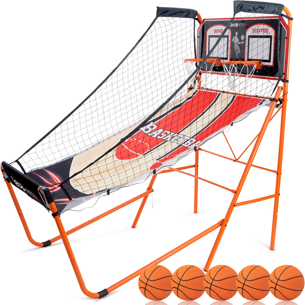 Arcade Basketball Game, Indoor 1-4 Player, LED Scoreboard, 8 Game Modes, 5 Balls S1847