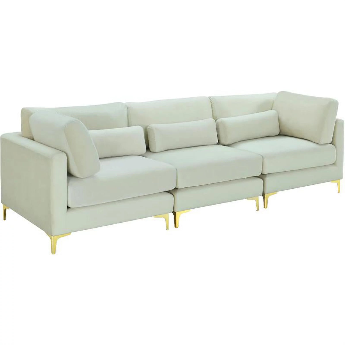 Cream Velvet Modular Sofa I45536