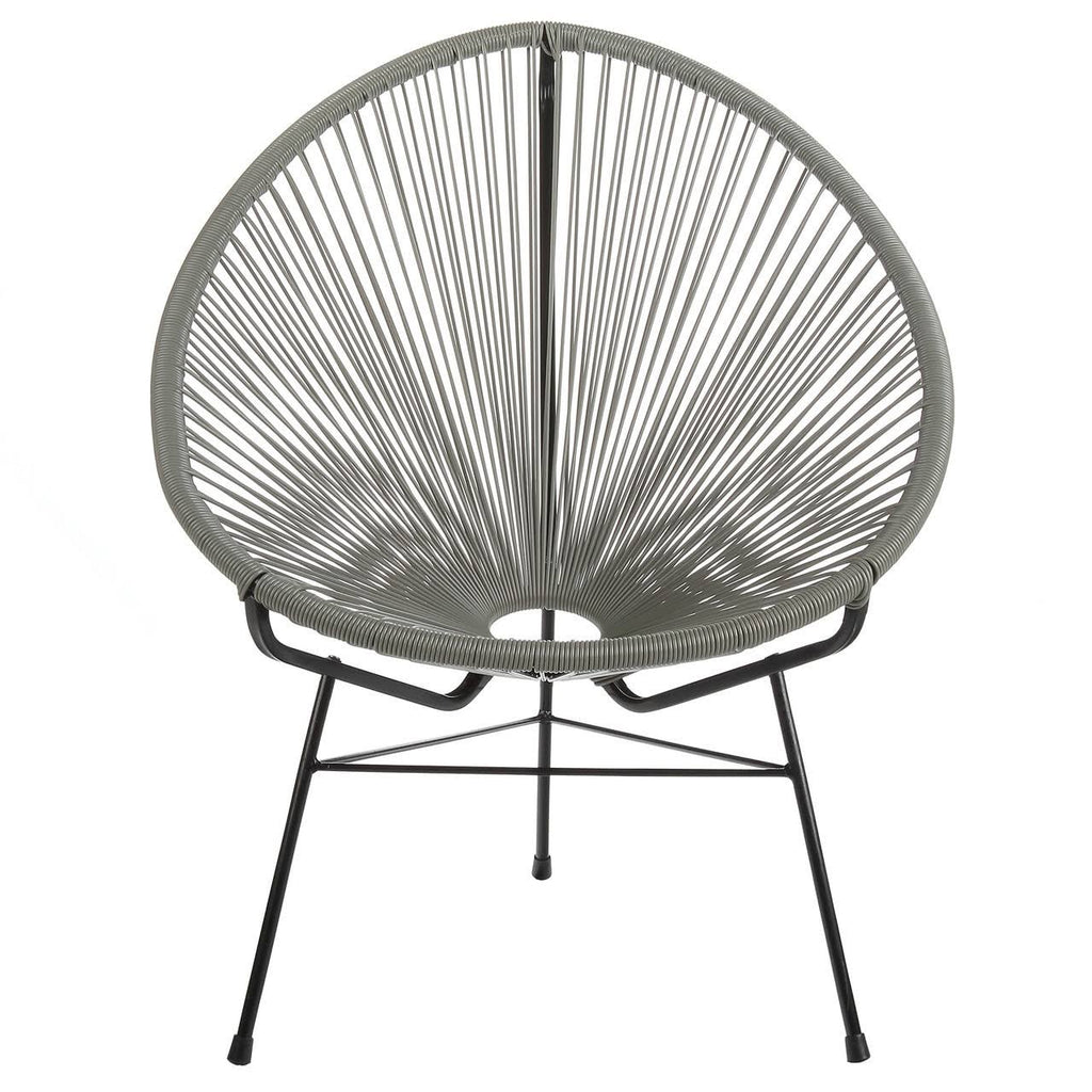 Grey Cord Outdoor Lounge Chair F67145