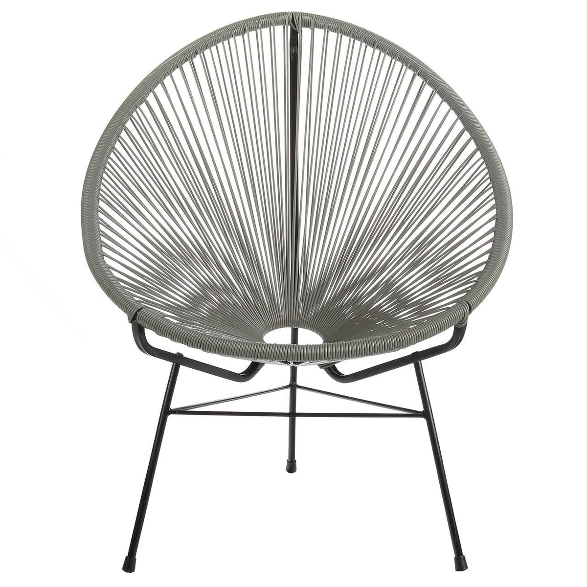 Grey Cord Outdoor Lounge Chair F67145