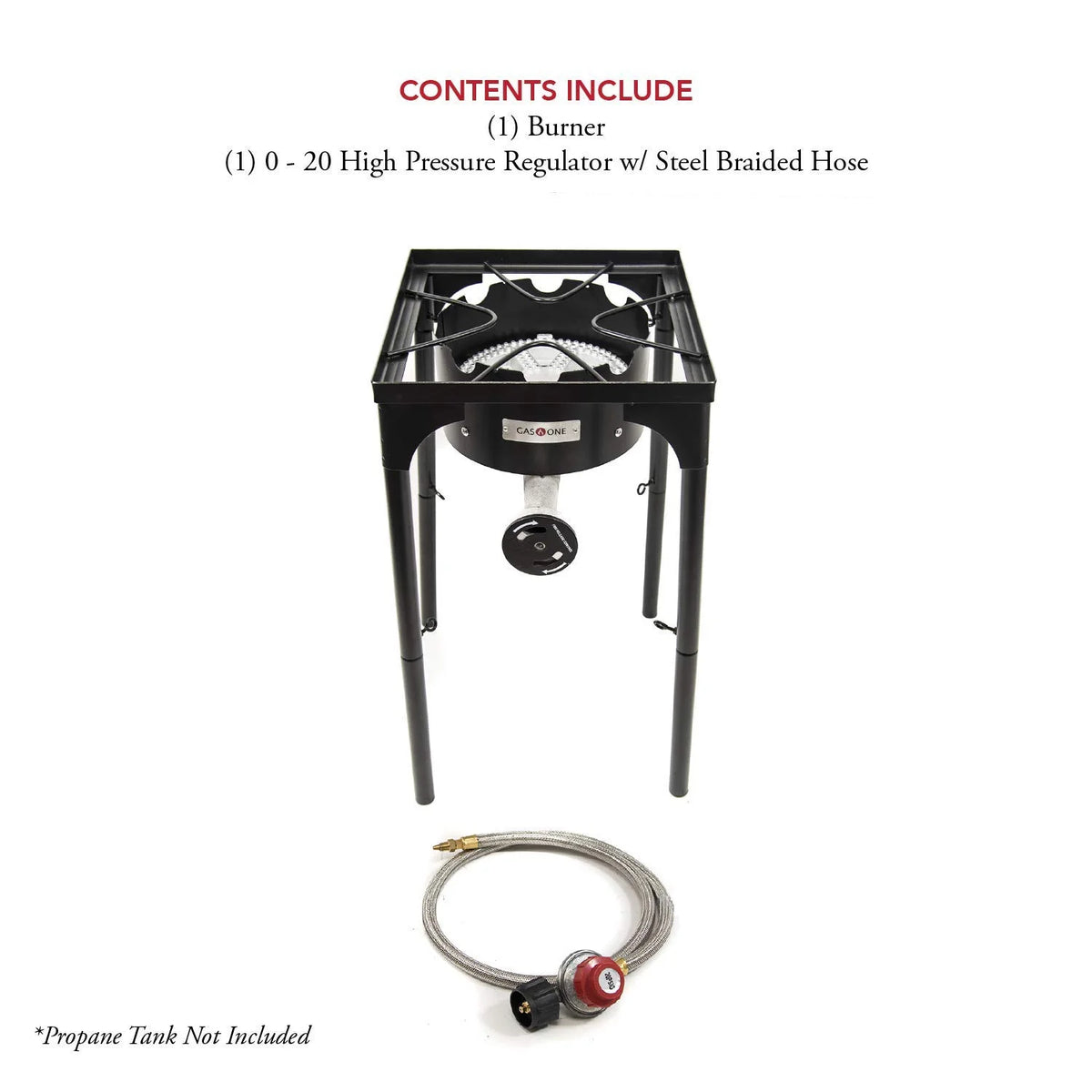 Propane 200,000-BTU Single Outdoor Brewing Burner with Adjustable Height V6987