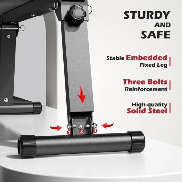 600LBS Folding Flat Weight Bench I864710