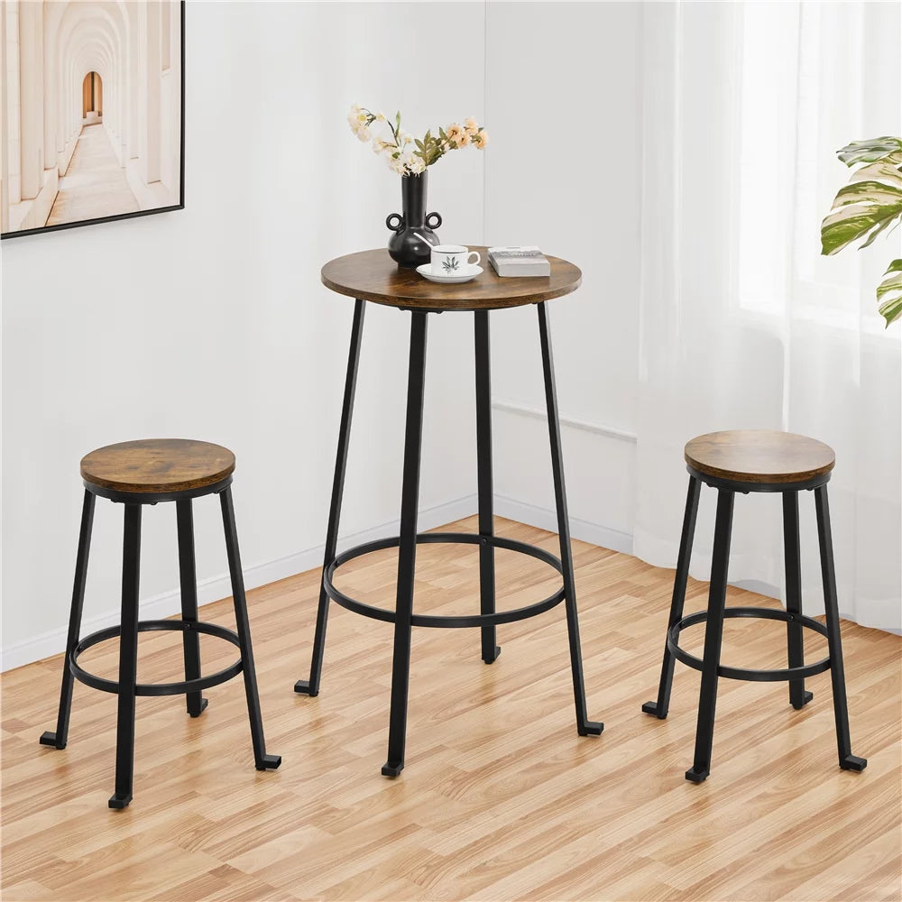 3 Piece Metal Dining Table Set Y95247