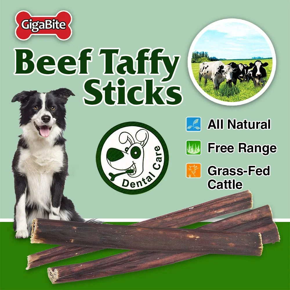 6 Inch Beef Gullet Jerky Sticks Dog Treat 40 Pack T603