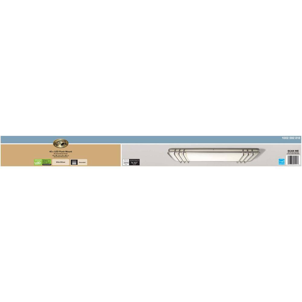 Brushed Nickel Integrated LED Ceiling Flush Mount V16425