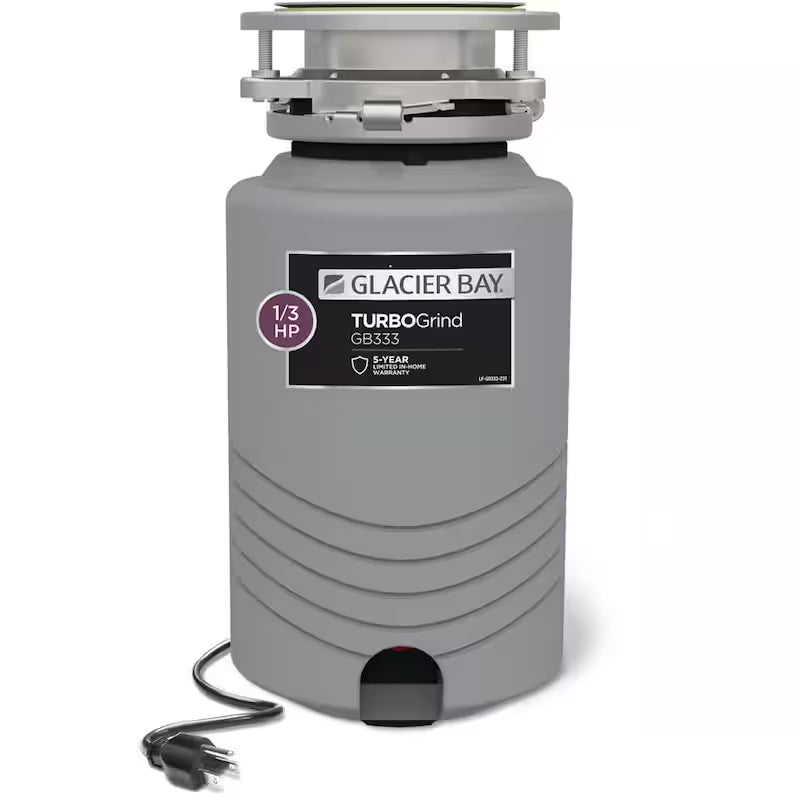 1/3 hp Continuous Feed Garbage Disposal with Power Cord U660